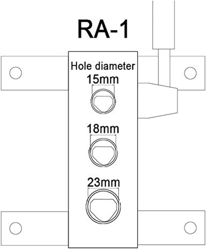 KAKA INDUSTRIAL Pipe and Tube Notcher Manual for 1/4 in, 3/8 in, 1/2 in Inside Diameter, 90 Degree High Precision Light Weight RA-1