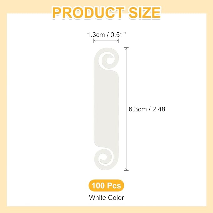 PATIKIL Cable Tags Flexible Cable Management Labels Cord Identification Tags, Wire Cord Markers for USB Computer Phone Charger Power - 20Pcs (White)