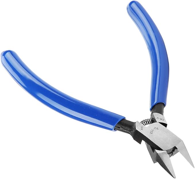 4" Mini Electrical Diagonal Pliers Cable Pliers High Hardness Wire Cable Snips Flush Cutter Snips Cutting Nippers Tools (1 PCS)