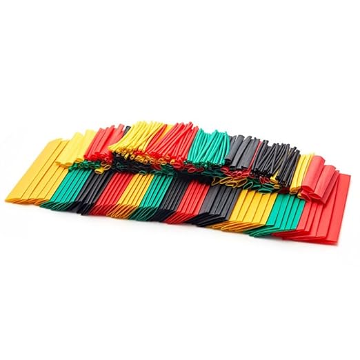 Chanzon 340 Pcs Heat Shrink Tubing Kit, 2:1 Multi-Color Heat Shrink Wrap Tubing with Length 1.5" 3" (inch), Polyolefin Sleeving 2 to 1 Heat-Shrink Tube