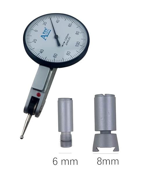 Dial Indicator Accuracy 0.01mm(0.0004"),Range 0-0.8mm