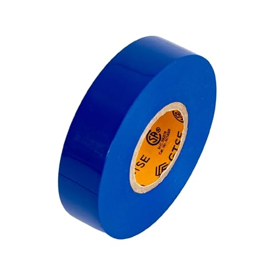 GTSE Blue Electrical Tape, 3-Pack – Waterproof, Industrial Grade Vinyl, 3/4 in x 66ft– Strong Self-Adhesive PVC Electric Tape for Wire Insulation, 7 Mil, 600V – UL/CSA Listed