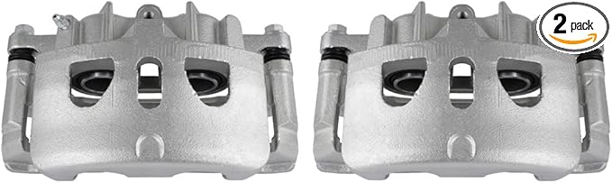 SCITOO 18B5468 18B5469 Front Left & Right Disc Brake Calipers w/Bracket Fit For Ford For Explorer 2013-2016,For Lincoln MKS 2013-2015,For Lincoln MKT 2013-2018, Double Pistons