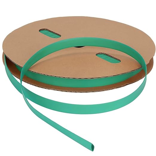 Kable Kontrol Heat Shrink Tubing - 1/4” Inch - 250' Ft Long, Green Polyolefin - 2:1 Industrial Shrink Tube & Cable Sleeve for Electrical Wire Insulation - Rated for 600 V