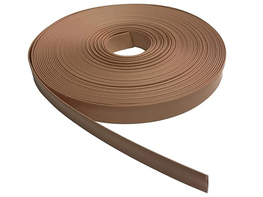 Kable Kontrol Heat Shrink Tubing - 1” Inch - 50' Ft Long, Brown Polyolefin - 2:1 Industrial Shrink Tube & Cable Sleeve for Electrical Wire Insulation