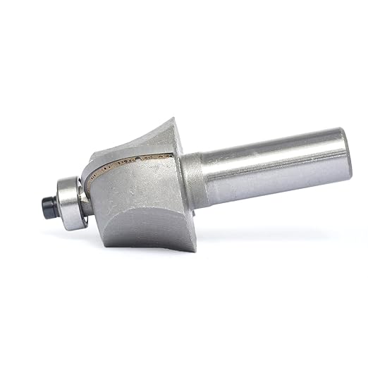 Cove Router Bits,1/2" Shank,Radius 3/4",Bearing Guided Cove Edging Cutter for Wood Profiling,Routing,Molding