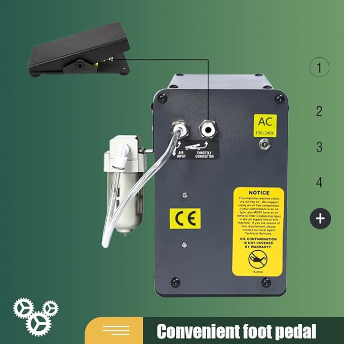 Pneumatic Impact Engraving Machine Pneumatic Engraver Machine Hand Engraving Stone Setting Tools Engraving Machine for Jewelry Making Metal Engraving and Carving