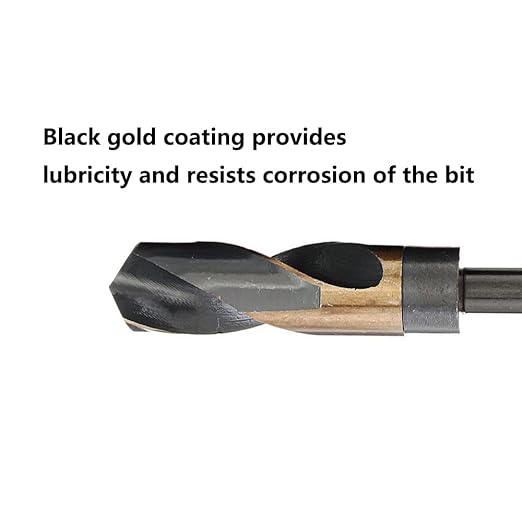 1PC,19/32", Black and Gold，Cobalt Silver&Deming Drill Bit