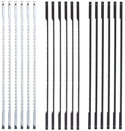 Scroll Saw Blades 10, 18, 21 TPI - Fits Skil SKL-80181 - Pinned Woodworking Sawblades (Pack of 36, 12 per TPI)