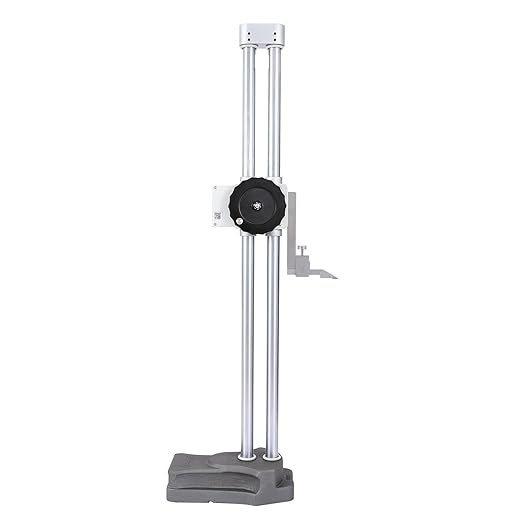 Dasqua 20"/500mm Double Beam Digital Height Gauge with Feed Wheel, Heavy Duty Cast Iron Base with Carbide-Tipped Scriber, Accuracy: ±0.0019"/0.05mm, Resolution 0.001"/0.01mm