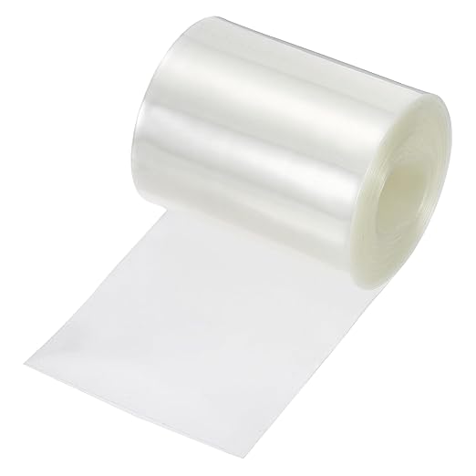 MECCANIXITY Battery Wrap PVC Heat Shrink Tubing 42mm Dia 66mm Flat 20 Feet(6meters) Clear Good Insulation for Battery Pack