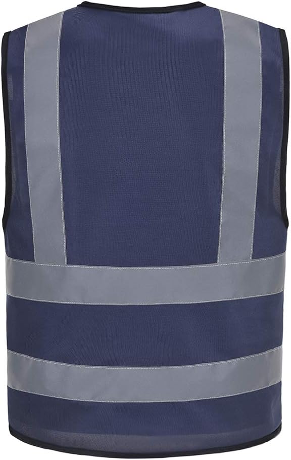 AYKRM 12 colour High visibility viz vest hi vis viz reflective work construction safety vest (XS-8XL)