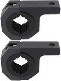 Universal Bull Bar Clamp Mounting Kit-2PCS Heavy Duty LED Light Bar Brackets for 1.38"/1.5"/1.57"/1.77"/1.97" Tubes, Fits Roof Roll Cage, Bumper, Off-Road Driving Lights