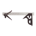 Starrett Steel Combination Square with Square Head and Center Head - 12" Blade Length, Hardened Steel, Reversible Lock Bolt, Scriber, Spirit Level, 4R Graduation Type -11HC-12-4R