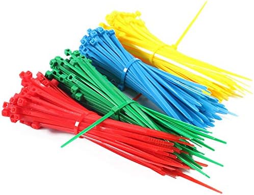 4 Inch Green Zip Ties (1000 Pieces), 18lb Strength, Nylon Cable Wire Ties