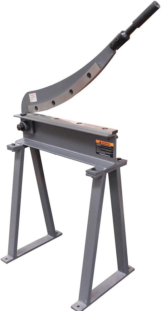 KAKA INDUSTRIAL Guillotine Metal Shear, 20-Inch Cutting Capacity, 16 Gauge HS-20 Sheet Metal Cutter with Stand for Fabrication and Construction