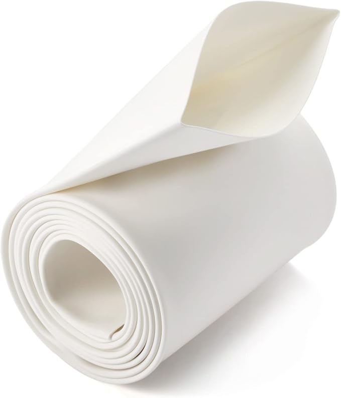 Chanzon 2:1 Ratio 1-1/2"(40mm) Heat Shrink Tubing 3.3Ft Roll (1M Total Length) White Polyolefin Sleeving Wrap Shrinking 2 to 1 1pcs