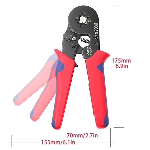 1100Pcs Wire Ferrules Tinned Copper Crimp Connector Electrical Cable Pin Cord Fitting Assortment Kits Terminals Sleeves Crimping Tool Set Silver Plated Sleeves Insulated…