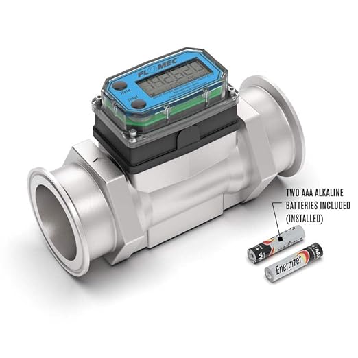 G2 Series, Turbine, High-Temperature Brew Meter, 2 Inch Pipe Size, 2-1/2 Inch Tri-Clamp Fitting G2S20TH9GMX