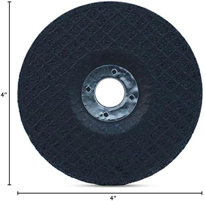 BHA Depressed Center Metal Grinding Wheels for Angle Grinders, 4” x 1/4” x 5/8” - 5 Pack