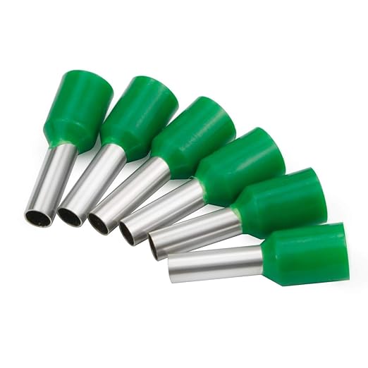 XHF 1000 PCS AWG 14/2.5mm² Wire Ferrules Insulated Copper Crimp Connectors, Crimp Pin Cord End Terminals Green