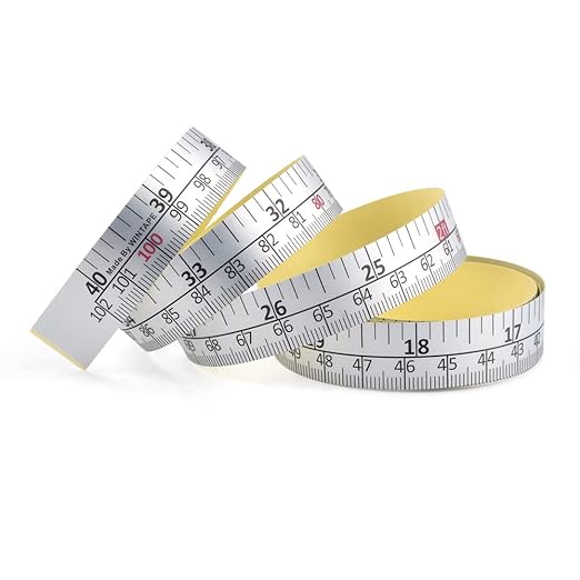 WIN TAPE Workbench Ruler Adhesive Backed Tape Measure - 40 Inches 101 Centimeters