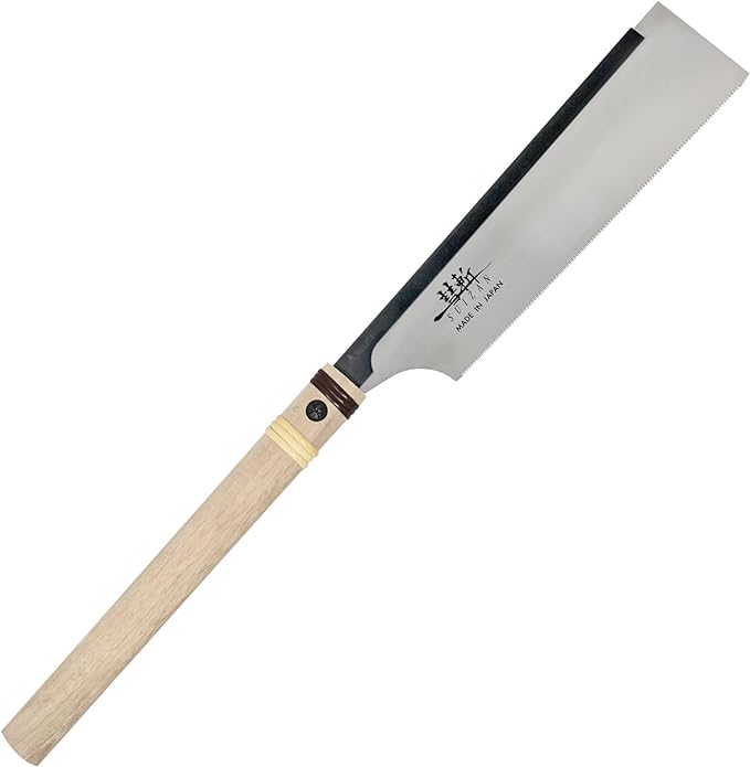 SUIZAN Dozuki Dovetail Saw 9.5" Crosscut - Professional Japanese Pullsaw Handsaw Woodworking Tools