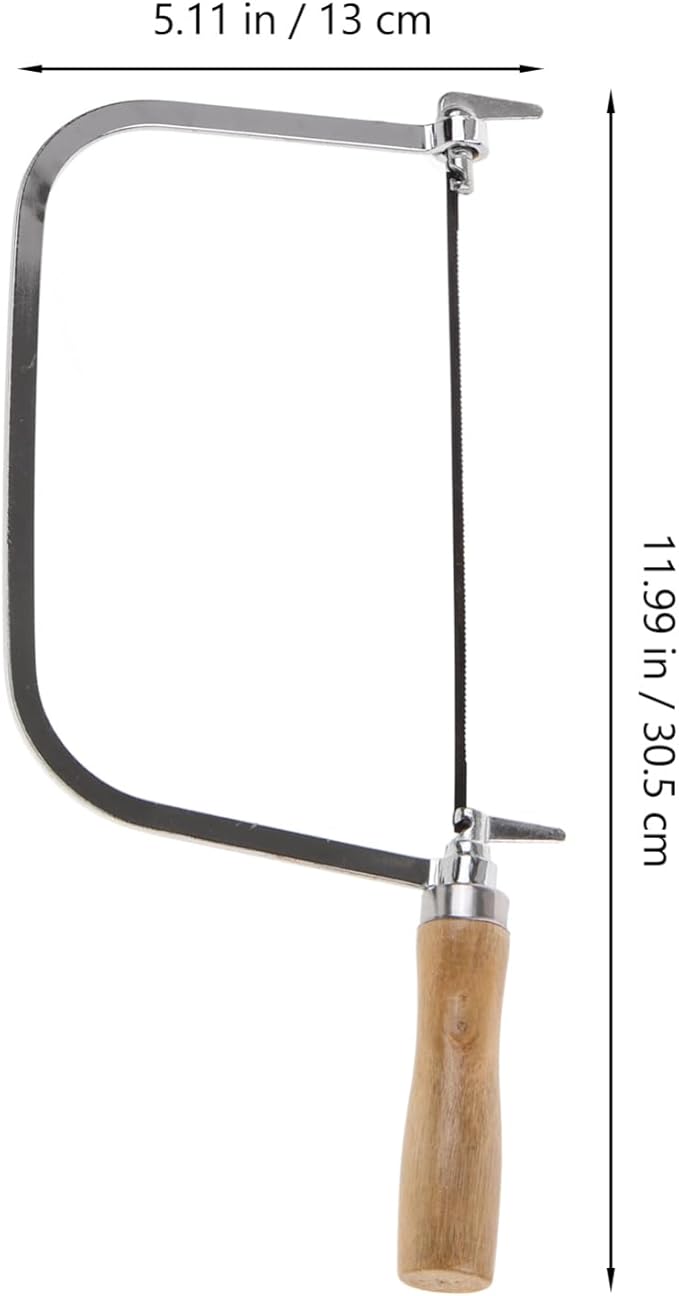 Coping Saw Coping Frame and 4 Replacement Blades Hand Carving Saw Hand Woodworking Tool