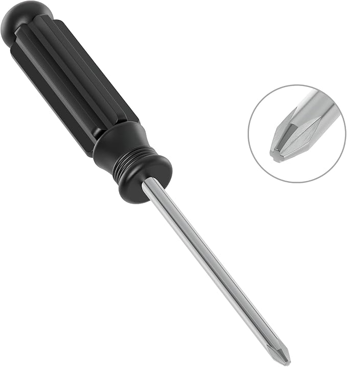 5PCS Mini Phillips Screwdriver, 5mm Cross Head with Clear Non-slip Handle for Small Appliances, 5.71"(145mm) Total Length, Magnetic