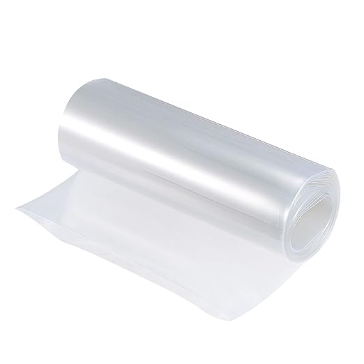 MECCANIXITY Battery Wrap PVC Heat Shrink Tubing 127mm Dia 200mm Flat 10 Feet(3meters) Clear Good Insulation for Battery Pack