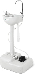 YITAHOME Upgrated Portable Sink Camping Hand Washing Station with 17 L Wash Basin Stand, Rolling Wheels, Soap Dispenser, Towel Holder, for Garden, Outdoor, Travel, Boat, Gather, Indoor, Worksite