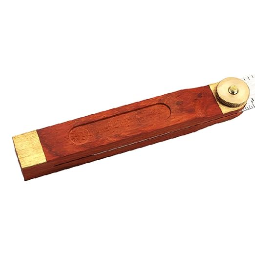 Sliding T-Bevel Gauge, T Bevel Angle Finder with Wooden Handle, Woodworking Measurements Ruler with Locking Mechanism and Dual Scales for Carpenter