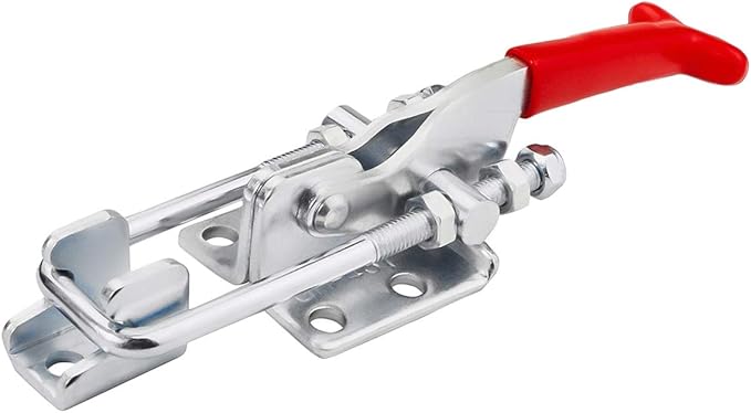 2Pack 701lbs Toggle Clamp 431,Heavy Duty Toggle Latch Clamp for Latch Lock,Self Latch Toggle Latch Action Lock for Tire Carrier Latch,Smoker Lid Latch,Cam Clamp Latch Pull Latch,Draw Latch Hardware