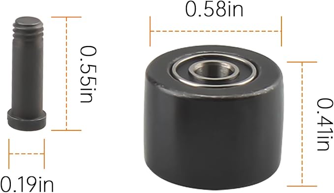 2 Pack 3037PAS Pneumatic Belt Sander Bearing Fits for Astro Pneumatic Tool Pulley Assembly- Steel