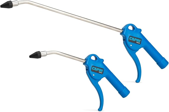 Capri Tools 5 in. and 12 in. Air Blow Gun Kit with Rubber Tips