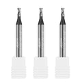 3PCS 3/32" Micrograin Carbide Square End Mill Set 2 Flute HRC 55 AlTiN Coating End Milling Bits for Milling Alloy Steels, Hardened Steel, CNC Router Bits