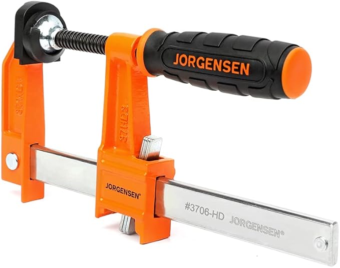 Pony Jorgensen 3706-HD Heavy Duty Steel Bar Clamp, Orange, 6-Inch
