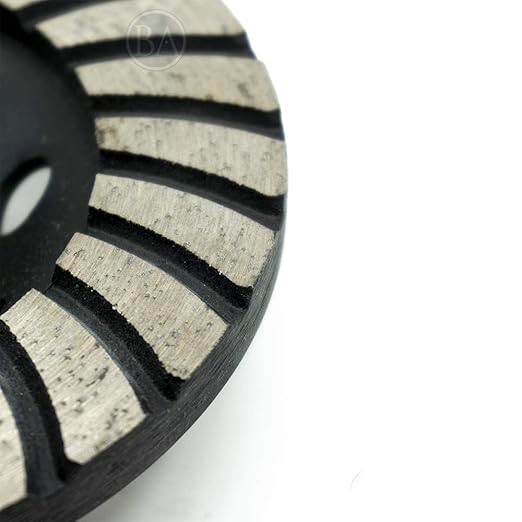 Benchmark Abrasives Grinding Wheels 4 1/2 Inch Turbo Diamond Cup Wheel with 5/8"-11 Arbor Hole for Masonry, Marble, Natural Stone, Concrete Grinding Wheel - Angle Grinder Attachments (4.5”)
