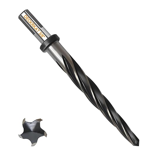 3/8" Reamer Drill Bit for Metal, M2 HSS Taper Reamer for Steel, Alloy, Wood, Plastic to Align, Enlarge Holes – 5-Spiral Flutes,3/8" Non-Slip Shank, 10mm Car Reamer, Bridge Construction Reamer