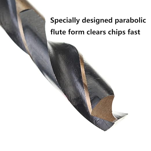 1PC,19/32", Black and Gold，Cobalt Silver&Deming Drill Bit