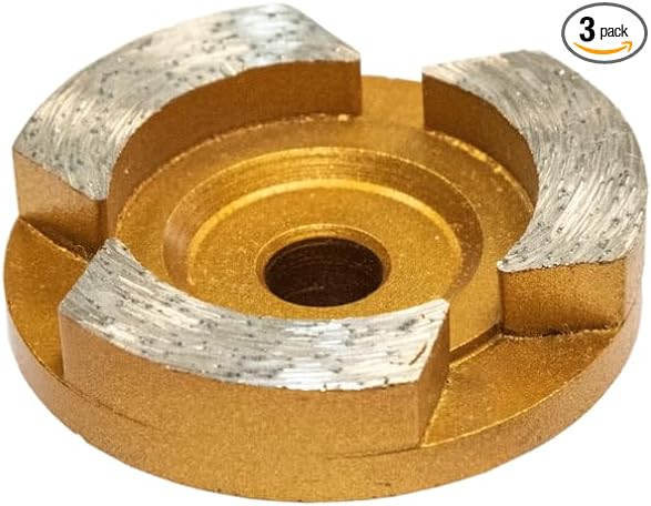 CS Unitec Corner/Edge Grinder Grinding Wheels for Concrete 3 Pack | for EES 1400-3 3 Head Grinder | Made in Germany
