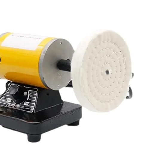 𝐋𝐮𝐨 𝐤𝐞 6'' 70 Ply Cotton Buffing Wheel - 1/2'' Arbor Premium Cloth Abrasive Cotton Polishing Buffing Wheels for Bench Grinder