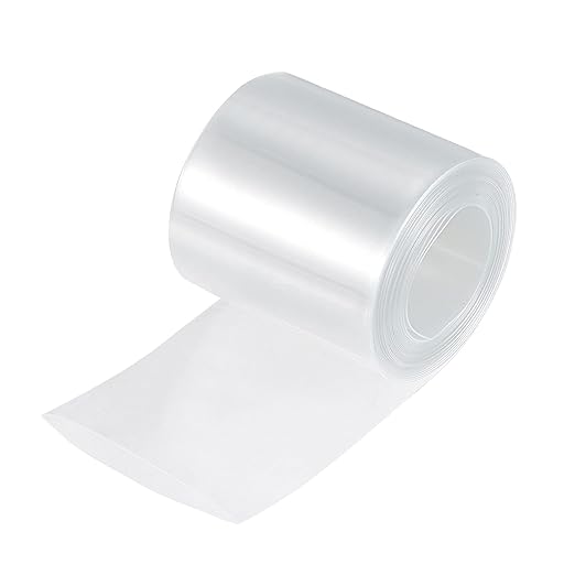 MECCANIXITY Battery Wrap PVC Heat Shrink Tubing 26mm Dia 43mm Flat 10 Feet(3meters) Clear Good Insulation for Battery Pack