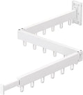 Clothes Drying Rack Wall Mounted,Drying Rack Clothing,Clothes Hanging Rack,Retractable,Collapsible(Tri-Fold), White Color(Ring)