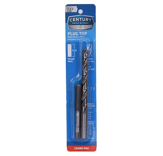 Century Drill & Tool 97530, 11.0X1.25 TAP & W Drill