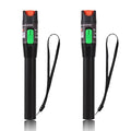2PCS Visual Fault Locator 30KM Fiber Optic Cable Tester Meter Red Light VFL with 2.5mm Universal Connector for FC/SC/ST Adapter Pen for CATV Telecommunications Engineering Maintenance