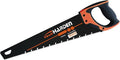 Tools 16" (405mm) Pro Hand Saw – #65 Mn Steel Blade, Heat Treated, HRC >53 Teeth Hardness, 3-Sided Grinding Teeth, Soft TPR Handle