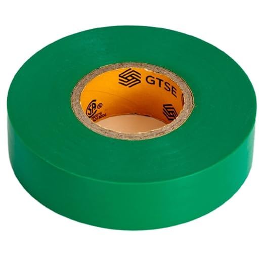 GTSE Green Electrical Tape, 240 Rolls Bulk Box – Waterproof, Industrial Grade Vinyl, 3/4 in x 66ft– Strong Self-Adhesive PVC Electric Tape for Wire Insulation, 7 Mil, 600V – UL/CSA Listed