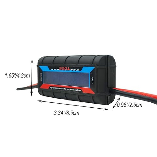 200A 100V Power Analyzer Multi Meter, High Precision DC Watt Meter Voltage Amp Tester, Battery Consumption Performance Monitor with Digital LCD Display for RC,Solar Panel, Wind Power