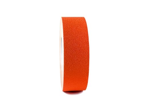 GGR Supplies T.R.U. NST-20C Orange Non-Skid Tape 12 in. Wide x 60 ft. Length Safety Way 60 Grit Anti Slip Traction Tape 32 Mil No Slip